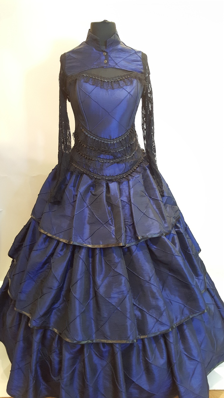 Blue steampunk outlet dress